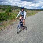 Kate riding the trail to Mystic Falls.